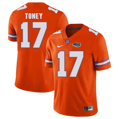 Florida Gators Orange Kadarius Toney Football Player Performance Jersey Florida Gators Orange Kadarius Toney Football Player Performance Jersey