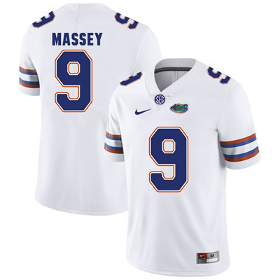Florida Gators White Dre Massey Football Player Performance Jersey Florida Gators White Dre Massey Football Player Performance Jersey