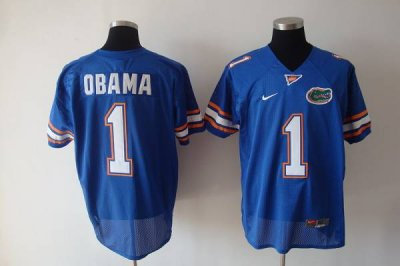 Gators #1 Obama Blue Embroidered NCAA Jersey Gators #1 Obama Blue Embroidered NCAA Jersey
