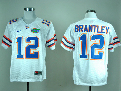 Nike Florida Gators John Brantley 12 White College Football Jerseys Nike Florida Gators John Brantley 12 White College Football Jerseys