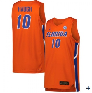 Men's Florida Gators #10 Thomas Haugh Orange Limited College Basketball Jersey Men's Florida Gators #10 Thomas Haugh Orange Limited College Basketball Jersey