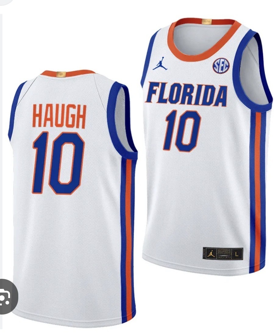 Men's Florida Gators #10 Thomas Haugh White Limited College Basketball Jersey Men's Florida Gators #10 Thomas Haugh White Limited College Basketball Jersey