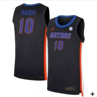 Men's Florida Gators #10 Thomas Haugh Black College Basketball Jersey Men's Florida Gators #10 Thomas Haugh Black College Basketball Jersey