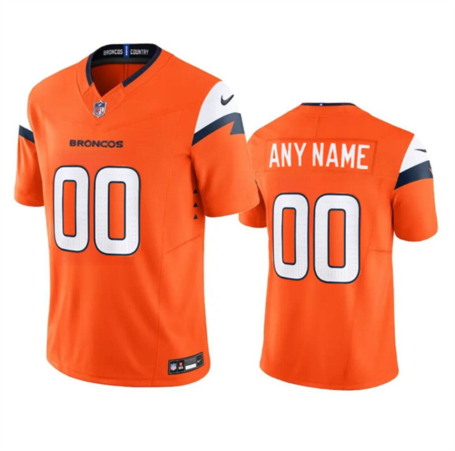 Men's Denver Broncos Active Player Custom Orange 2024 F.U.S.E. Vapor Limited Stitched Football Jersey Men's Denver Broncos Active Player Custom Orange 2024 F.U.S.E. Vapor Limited Stitched Football Jersey