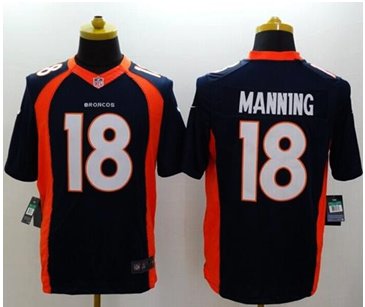 NEW Denver Broncos #18 Peyton Manning Navy Blue Alternate NFL New Limited Jersey NEW Denver Broncos #18 Peyton Manning Navy Blue Alternate NFL New Limited Jersey