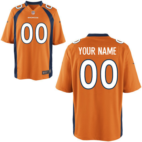 Men's Nike Denver Broncos Customized Game Team Color Jerseys (S-4XL) Men's Nike Denver Broncos Customized Game Team Color Jerseys (S-4XL)