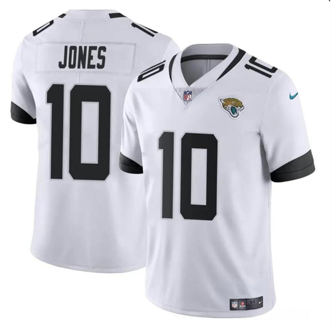 Men's Jacksonville Jaguars #10 Mac Jones White Vapor Untouchable Limited Stitched Jersey Men's Jacksonville Jaguars #10 Mac Jones White Vapor Untouchable Limited Stitched Jersey