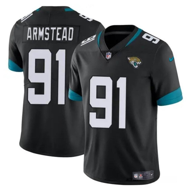 Men's Jacksonville Jaguars #91 Arik Armstead Black Vapor Untouchable Limited Stitched Jersey Men's Jacksonville Jaguars #91 Arik Armstead Black Vapor Untouchable Limited Stitched Jersey