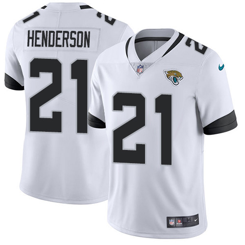 Nike Jaguars #21 C.J. Henderson White Men's Stitched NFL Vapor Untouchable Limited Jersey Nike Jaguars #21 C.J. Henderson White Men's Stitched NFL Vapor Untouchable Limited Jersey