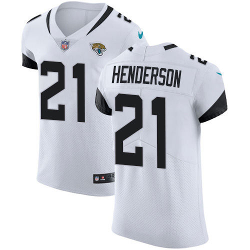 Nike Jaguars #21 C.J. Henderson White Men's Stitched NFL New Elite Jersey Nike Jaguars #21 C.J. Henderson White Men's Stitched NFL New Elite Jersey