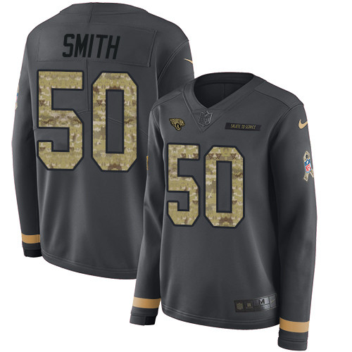 Nike Jaguars #50 Telvin Smith Anthracite Salute to Service Nike Jaguars #50 Telvin Smith Anthracite Salute to Service