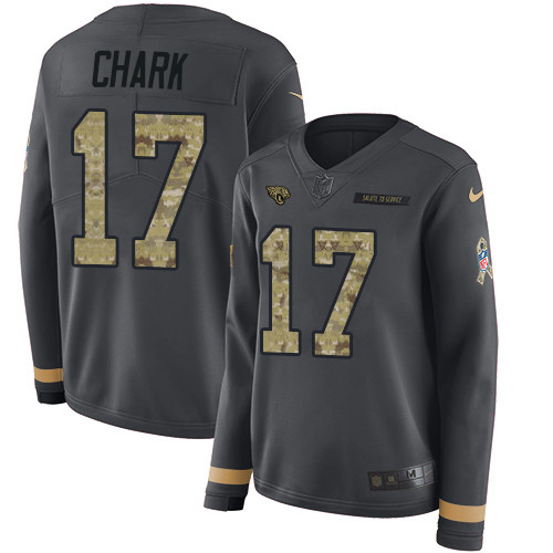 Nike Jaguars #17 DJ Chark Anthracite Salute to Service Nike Jaguars #17 DJ Chark Anthracite Salute to Service