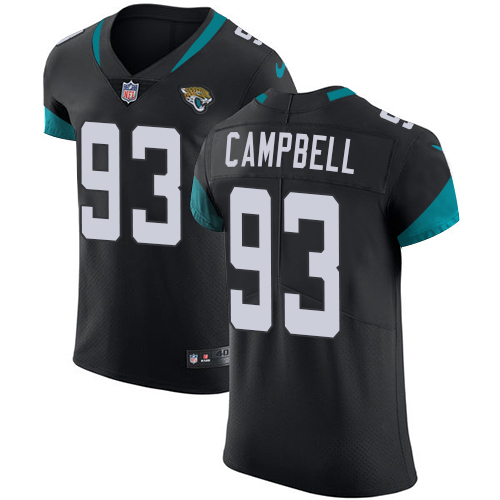 Nike Jaguars #93 Calais Campbell Black Team Color Men's Stitched NFL Vapor Untouchable Elite Jersey Nike Jaguars #93 Calais Campbell Black Team Color Men's Stitched NFL Vapor Untouchable Elite Jersey