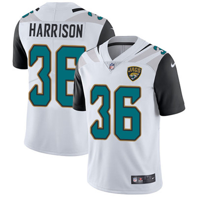 Nike Jaguars #36 Ronnie Harrison White Men's Stitched NFL Vapor Untouchable Limited Jersey Nike Jaguars #36 Ronnie Harrison White Men's Stitched NFL Vapor Untouchable Limited Jersey