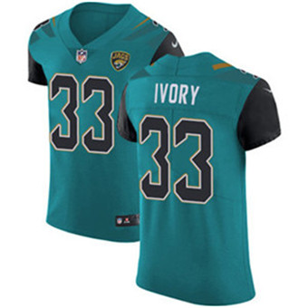 Nike Jaguars #33 Chris Ivory Teal Green Team Color Men's Stitched NFL Vapor Untouchable Elite Jersey Nike Jaguars #33 Chris Ivory Teal Green Team Color Men's Stitched NFL Vapor Untouchable Elite Jersey