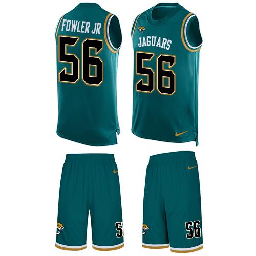 Nike Jaguars #56 Dante Fowler Jr Teal Green Team Color Men's Stitched NFL Limited Tank Top Suit Jersey Nike Jaguars #56 Dante Fowler Jr Teal Green Team Color Men's Stitched NFL Limited Tank Top Suit Jersey