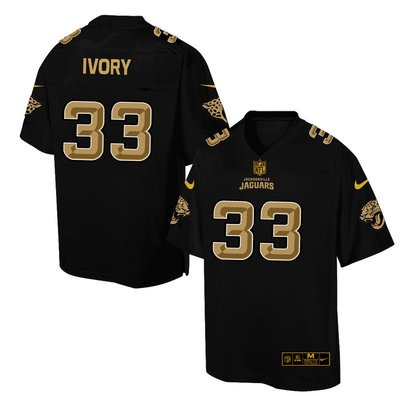 Nike Jaguars #33 Chris Ivory Black Men's NFL Pro Line Fashion Elite Jersey