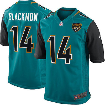 NFL NEW Jacksonville Jaguars 14 Justin Blackmon Green Alternate Jerseys(Game)