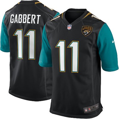 NFL NEW Jacksonville Jaguars 11 Blaine Gabbert Black Alternate Jerseys(Game)