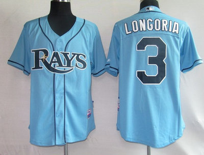 Tampa Bay Rays 3 Longoria LT Blue