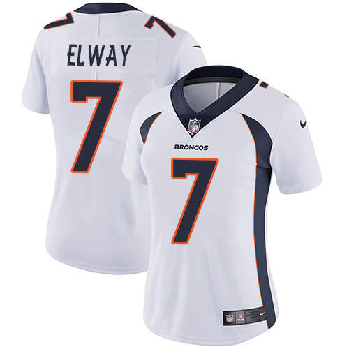 Nike Broncos #7 John Elway White Women's Stitched NFL Vapor Untouchable Limited Jersey Nike Broncos #7 John Elway White Women's Stitched NFL Vapor Untouchable Limited Jersey