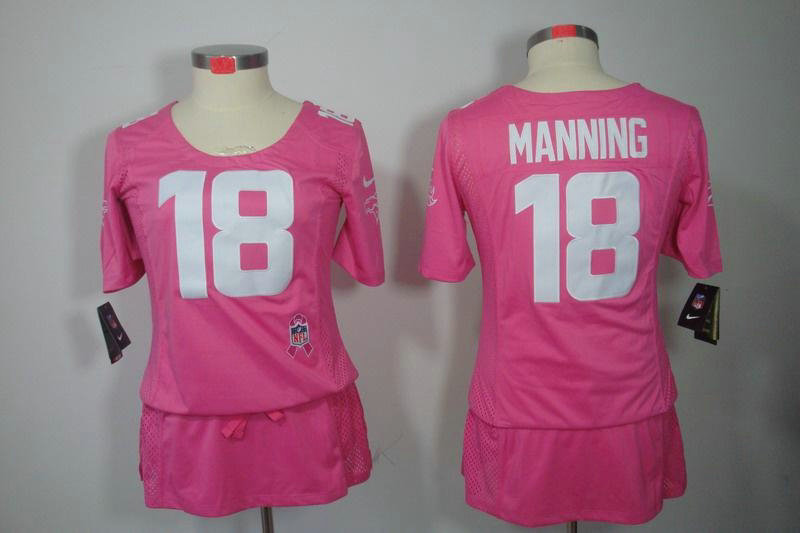 Womens NEW Denver Broncos 18 Manning Elite breast Cancer Awareness Pink Jerseys Womens NEW Denver Broncos 18 Manning Elite breast Cancer Awareness Pink Jerseys