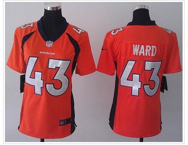 Women's NEW Broncos #43 T.J. Ward Orange Elite NFL Jersey Women's NEW Broncos #43 T.J. Ward Orange Elite NFL Jersey