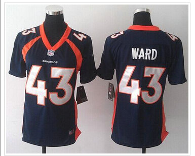 Women's NEW Broncos #43 T.J. Ward Blue Elite NFL Jersey Women's NEW Broncos #43 T.J. Ward Blue Elite NFL Jersey