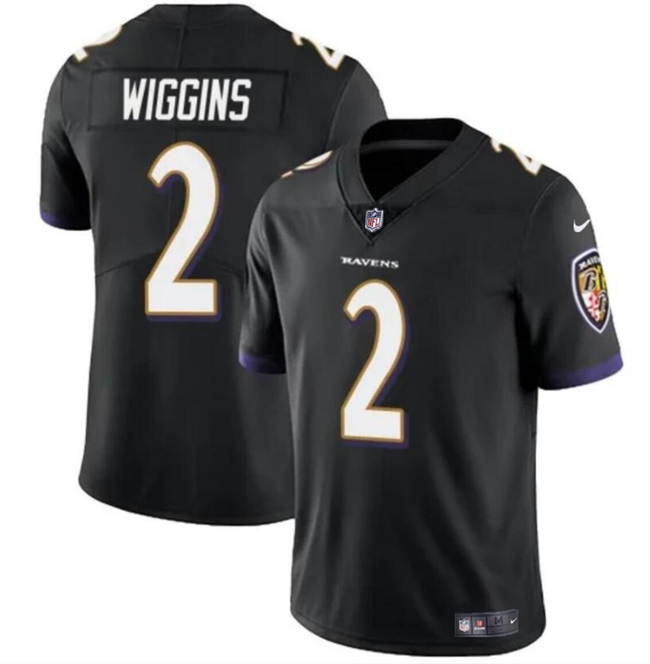 Youth Baltimore Ravens #2 Nate Wiggins Black 2024 Draft Vapor Limited Football Jersey Youth Baltimore Ravens #2 Nate Wiggins Black 2024 Draft Vapor Limited Football Jersey