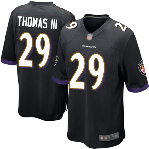 Ravens #29 Earl Thomas III Black Alternate Youth Stitched Football New Elite Jersey