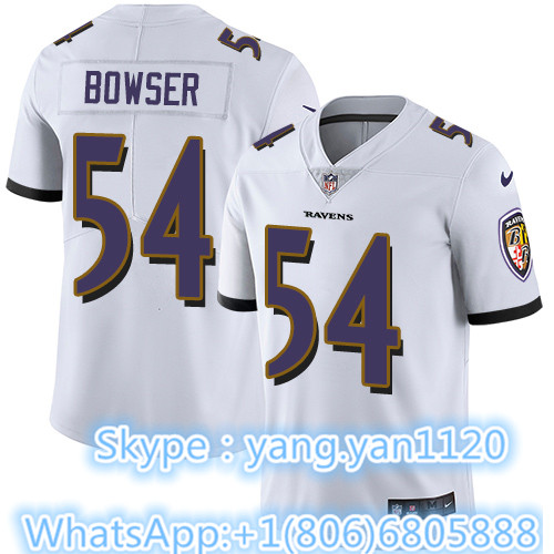 Nike Ravens #54 Tyus Bowser White Youth Stitched NFL Vapor Untouchable Limited Jersey