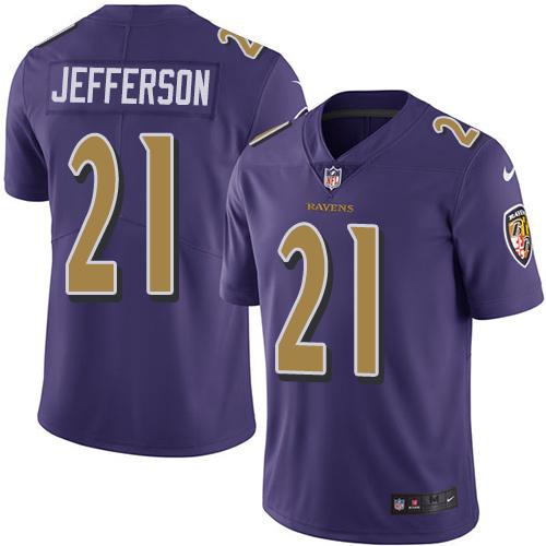 Nike Ravens #21 Tony Jefferson Purple Youth Stitched NFL Limited Rush Jersey Nike Ravens #21 Tony Jefferson Purple Youth Stitched NFL Limited Rush Jersey