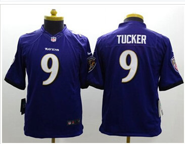 Youth New Ravens #9 Justin Tucker Purple Team Color NFL New Limited Jersey Youth New Ravens #9 Justin Tucker Purple Team Color NFL New Limited Jersey