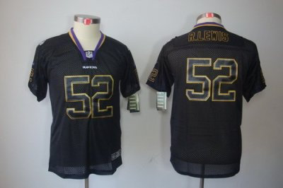 Youth NEW NFL Baltimore Ravens #52 Ray Lewis Black Jerseys(Lights Out Elite) Youth NEW NFL Baltimore Ravens #52 Ray Lewis Black Jerseys(Lights Out Elite)