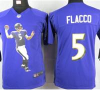 Nike youth Baltimore Ravens #5 Flacco Purple Portrait Fashion Game Jerseys Nike youth Baltimore Ravens #5 Flacco Purple Portrait Fashion Game Jerseys