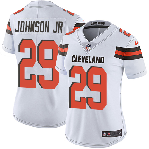 Nike Browns #29 Duke Johnson Jr White Women's Stitched NFL Vapor Untouchable Limited Jersey Nike Browns #29 Duke Johnson Jr White Women's Stitched NFL Vapor Untouchable Limited Jersey