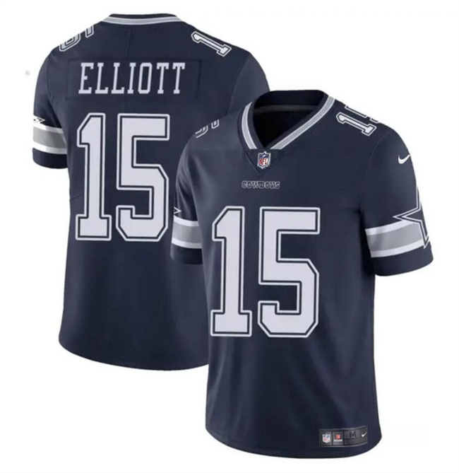 Youth Dallas Cowboys #15 Ezekiel Elliott Navy Vapor Untouchable Limited Stitched Football Jersey Youth Dallas Cowboys #15 Ezekiel Elliott Navy Vapor Untouchable Limited Stitched Football Jersey