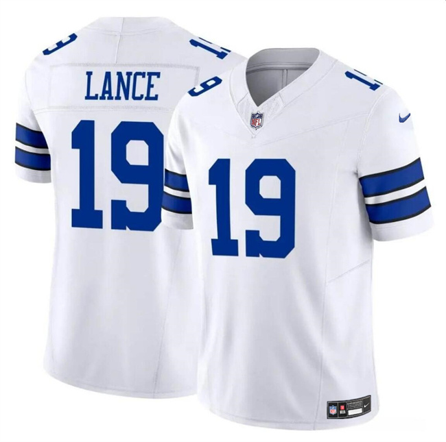 Youth Dallas Cowboys #19 Trey Lance White 2023 F.U.S.E Vapor Untouchable Limited Stitched Football Jerseys Youth Dallas Cowboys #19 Trey Lance White 2023 F.U.S.E Vapor Untouchable Limited Stitched Football Jerseys