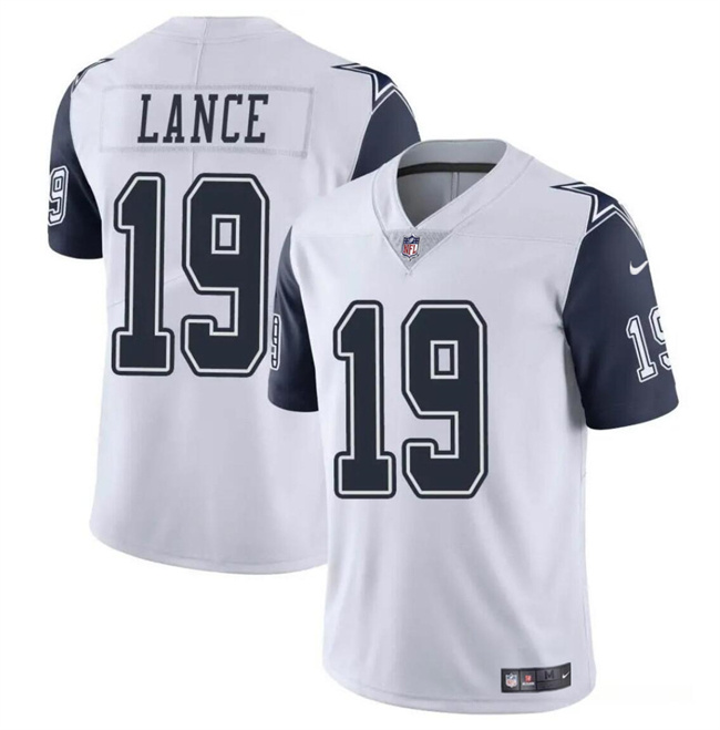 Youth Dallas Cowboys #19 Trey Lance White Color Rush Limited Stitched Football Jersey Youth Dallas Cowboys #19 Trey Lance White Color Rush Limited Stitched Football Jersey