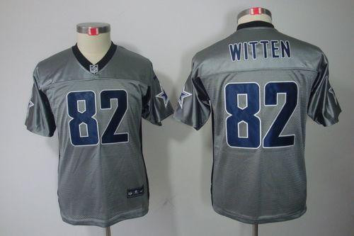 Nike Cowboys #82 Jason Witten Grey Shadow Youth Stitched NFL Elite Jersey Nike Cowboys #82 Jason Witten Grey Shadow Youth Stitched NFL Elite Jersey