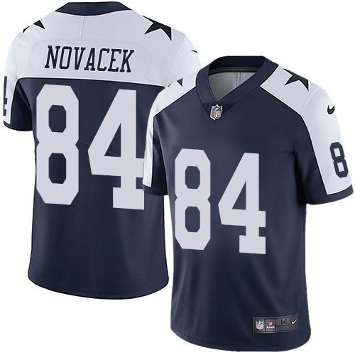 Nike Cowboys #84 Jay Novacek Navy Blue Thanksgiving Youth Stitched NFL Vapor Untouchable Elite Throwback Jersey