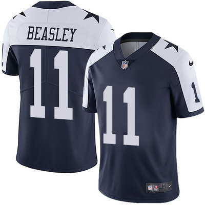 Nike Cowboys #11 Cole Beasley Navy Blue Thanksgiving Youth Stitched NFL Vapor Untouchable Limited Throwback Jersey