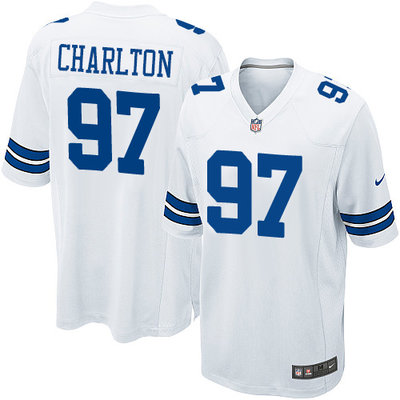 Nike Cowboys #97 Taco Charlton White Youth Stitched NFL Elite Jersey Nike Cowboys #97 Taco Charlton White Youth Stitched NFL Elite Jersey