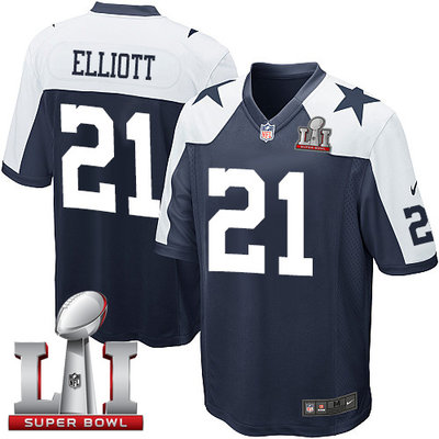 Nike Cowboys #21 Ezekiel Elliott Navy Blue Thanksgiving Throwback Youth Stitched NFL Super Bowl LI 51 Elite Jersey Nike Cowboys #21 Ezekiel Elliott Navy Blue Thanksgiving Throwback Youth Stitched NFL Super Bowl LI 51 Elite Jersey