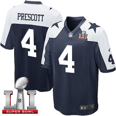 Nike Cowboys #4 Dak Prescott Navy Blue Thanksgiving Throwback Youth Stitched NFL Super Bowl LI 51 Elite Jersey Nike Cowboys #4 Dak Prescott Navy Blue Thanksgiving Throwback Youth Stitched NFL Super Bowl LI 51 Elite Jersey