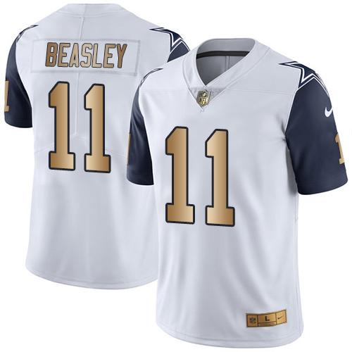 Nike Cowboys #11 Cole Beasley White Youth Stitched NFL Limited Gold Rush Jersey Nike Cowboys #11 Cole Beasley White Youth Stitched NFL Limited Gold Rush Jersey
