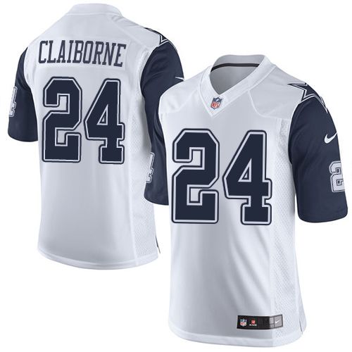 Nike Cowboys #24 Morris Claiborne White Youth Stitched NFL Elite Rush Jersey Nike Cowboys #24 Morris Claiborne White Youth Stitched NFL Elite Rush Jersey