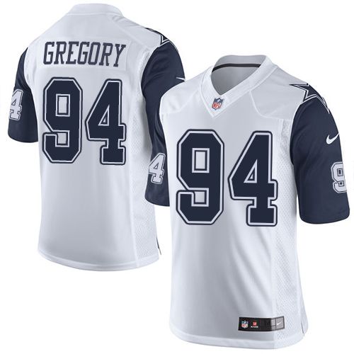 Nike Cowboys #94 Randy Gregory White Youth Stitched NFL Elite Rush Jersey Nike Cowboys #94 Randy Gregory White Youth Stitched NFL Elite Rush Jersey
