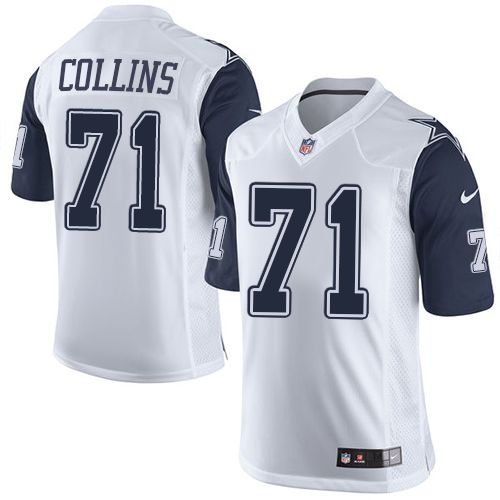 Nike Cowboys #71 La'el Collins White Youth Stitched NFL Elite Rush Jersey