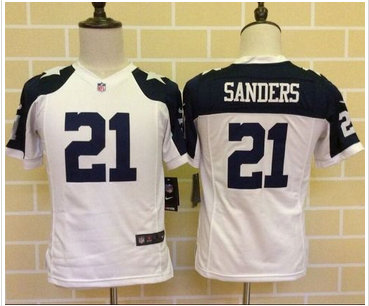 Youth Nike Cowboys #21 Deion Sanders White Thanksgiving Throwback Stitched NFL Elite Jersey Youth Nike Cowboys #21 Deion Sanders White Thanksgiving Throwback Stitched NFL Elite Jersey